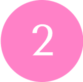 White number 2 on a pink background.